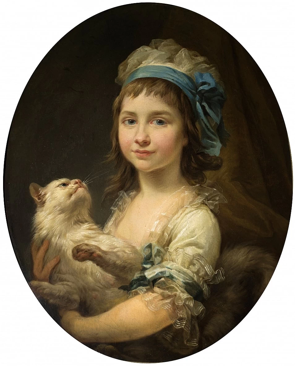 Marcello - Ritratto di Julia Duhamel con un gatto